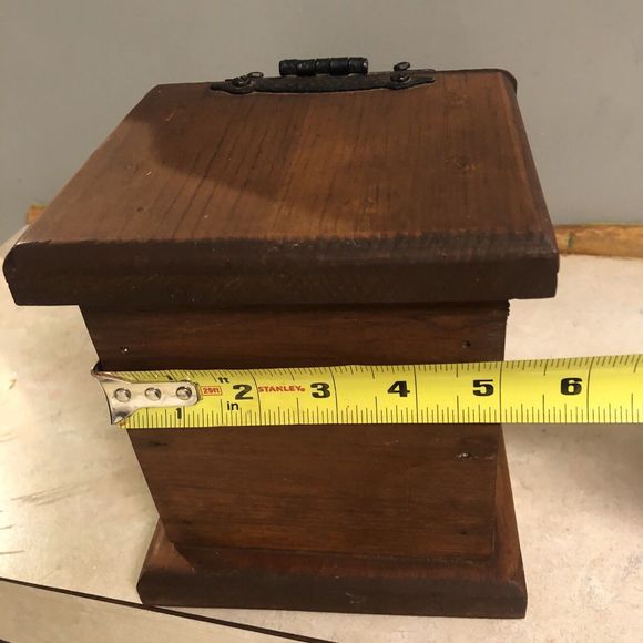 Antique /Vintage Wooden Recipe Box Card  COUNTRYSIDE Pioneer, organizer 11x6.5 - Picture 8 of 16